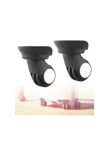 Homyl Bagaj Yedek Tekerlekleri, Bavul Aksesuarları Dayanıklı Siyah