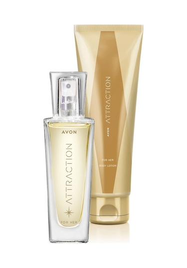 Avon Attraction Kadın Parfüm EDP 30 ML Attraction Vücut Losyonu