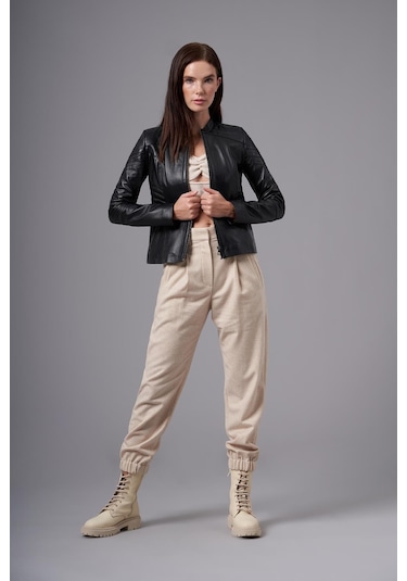 Raffaella Siyah Deri Mont 211582 001