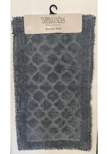 Pamuk Makarna Tufting 2'li Klozet Takımı , Banyo Seti ,d.kabuğu,a