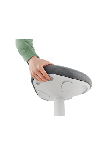 Leitz Ergo Active A Konforlu Oturaklı Sit Standing Açık Gri Tabure - Kod:65450085 Gri - Gümüş