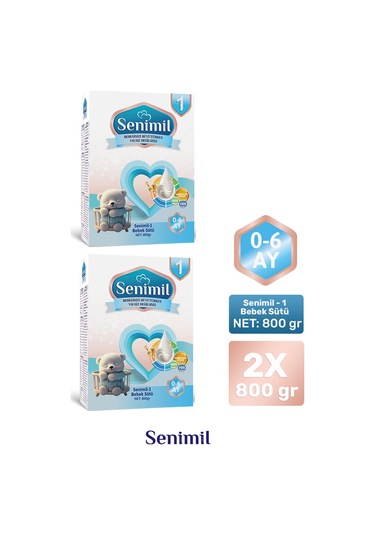 Senimil 1 Bebek Sütü 800 G 2 Adet
