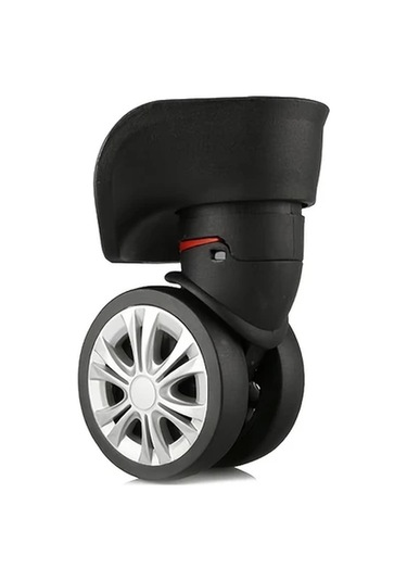 Lumaworld Siyah 2'li Valiz Tekerleği - Evrensel Döner Bagaj Tekerlek Aksesuarı