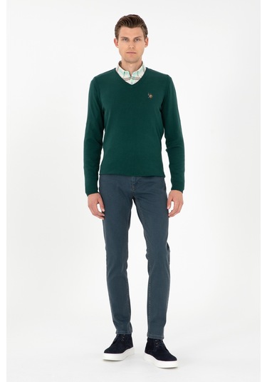 U.s. Polo Assn. Erkek Yeşil Kazak /triko 50288885-vr054 Yeşil