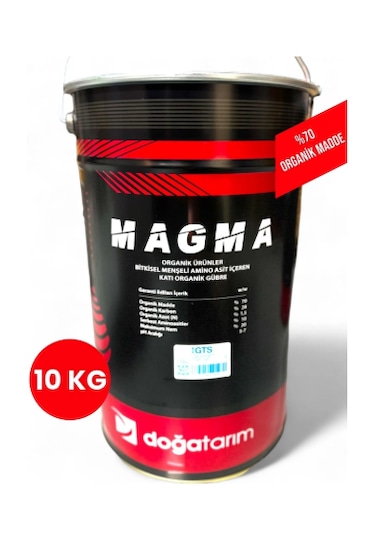 Ordu Mega Tarım Özel Üretim Magma Organik Toz Gübre 10 Kg Toz %70 Organik Maddeli 10 KG