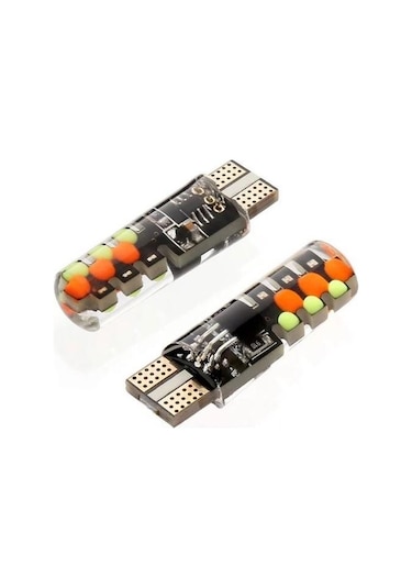 18 Led Rgb T10 Kumandalı Çakarlı Araç Park Ampülü