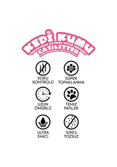 Happy Topaklanan Bentonit Bebek Pudralı Kedi Kumu 5 L