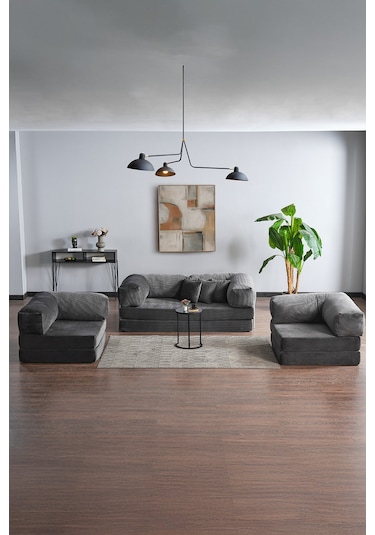 Legom Avanos Aktivite Koltuğu Yatak Olabilen Çok Amaçlı Kanepe Koltuk Takımı Antrasit Antrasit