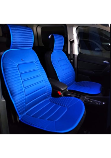 Hyundai Grandeur Oto Koltuk Minderi Ön 2'li Set Mavi Bumerang Serisi Scr