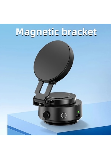 Motion003 Pandafaucet Manyetik Araba Telefon Tutacağı Siyah 360 Dönebilen Güçlü Emiş Kavrama Araçlar Banyolar İçin Siyah