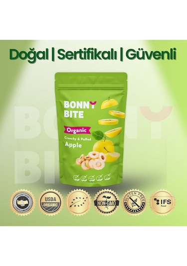 Kurutulmuş Çıtır Elma Atıştırmalığı 5'li Paket 18gr 5 Diğer