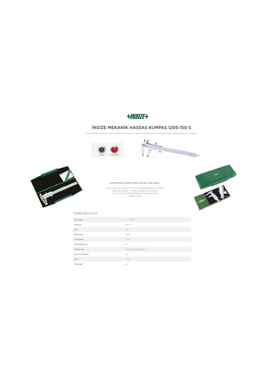 Insize 1205-150S Mekanik Hassas Kumpas