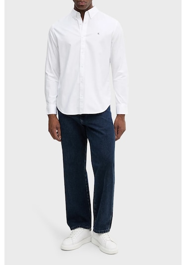 Calvin Klein Erkek Gömlek Lv140em125 Yaa Beyaz Beyaz
