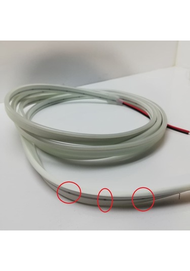 Neon Led 12 Volt Beyaz Işık Dış Mekan 5 Metre