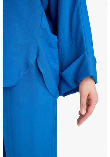 DeFacto Relax Fit Basic Düz Keten Karışımlı Uzun Kollu Tesettür Gömlek Tunik D9702AX25SMBE43 DeFacto Relax Fit Basic Düz Keten Karışımlı Uzun Kollu Tesettür Gömlek Tunik D9702AX25SMBE43