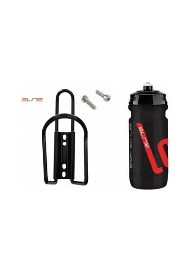 Elite Loli Siyah 600Ml Matara Ve Matara Kafesi Seti Montaj Vidası Siyah