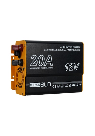 Mexxsun AC-DC Akü Şarj Cihazı  12V-20A