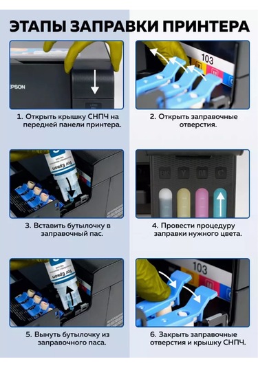 Epson Epson 101 103 Yazıcı İçin Key Lock Mürekkepleri 4 Renkli Set. 215293415