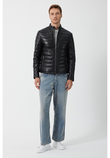 Lugano Siyah Deri Mont 001