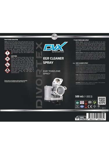 Divortex Egr Temizleme Spreyi 500 Ml.
