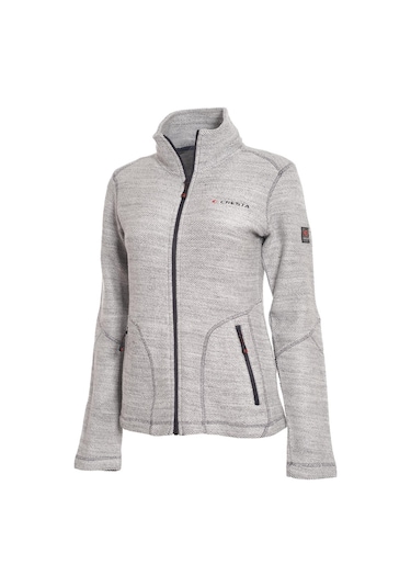 Cresta Diyagonal Örme Tam Fermuarlı Kadın Ceket