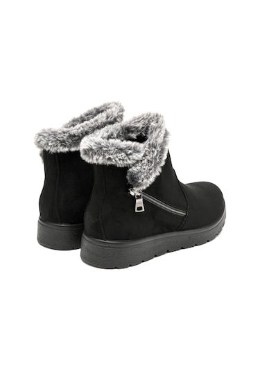 Bot Kadın 45 U30 Ux Fly Flot Cloth Woman Boot Black Siyah