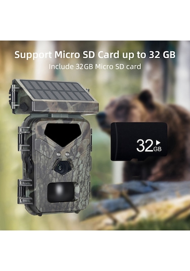 Hallow-20mp/1080p Avcılık Kamera 0.3s Tetik Hızı Gece Görüş Kamuflaj