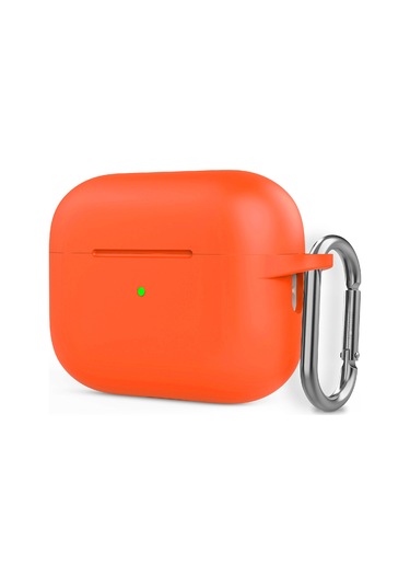 Novstrap Apple Airpods Pro/airpods Pro 2. Nesil İle Uyumlu Kılıf Toz Tıpalı Yumuşak Liquid Silikon Turuncu