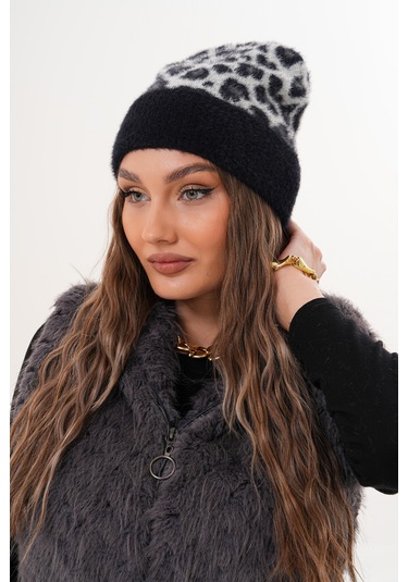 Ritagarcia Premium Soft Lepar Bere Siyah-beyaz Leopar