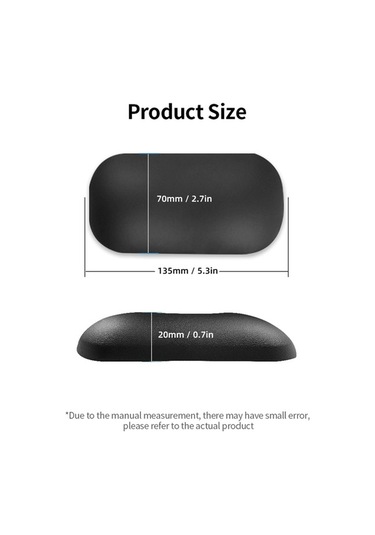 Pazly Yumuşak Silikon Mouse Bileklik - Ergonomik Fare Bilek Desteği, Pembe Renk