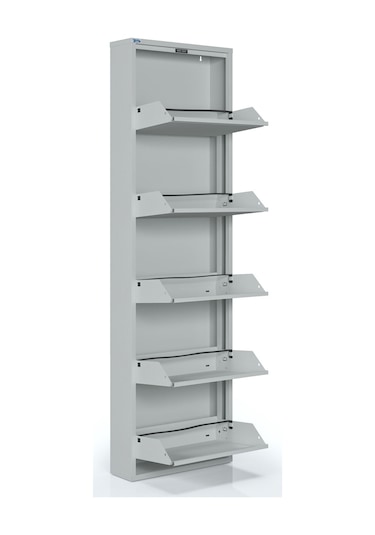 Ceha 5'li Metal Ayakkabılık - Gri K.AYK-5 /AB7035
