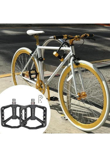 Dolıty Dağ Bisikleti Pedalları Mtb Bisiklet Düz Geniş Siyah