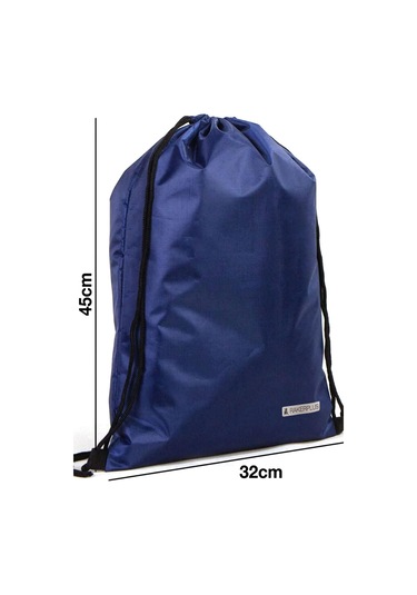 Rakerplus Lacivert 32x45 Cm Su Geçirmez Büzgülü Krampon Ve Spor Çantası Lacivert