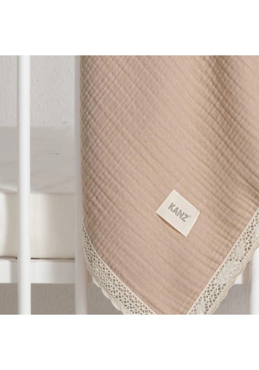 Kanz 4 Kat Kopanaki Müslin Pike Knz-017 Bej Bej