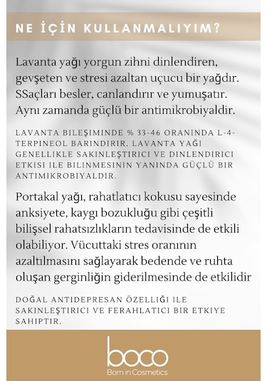 Boco Born In Cosmetics Lavanta + Portakal Saf Aromaterapi Uçucu Yağı 2 x 10 ML