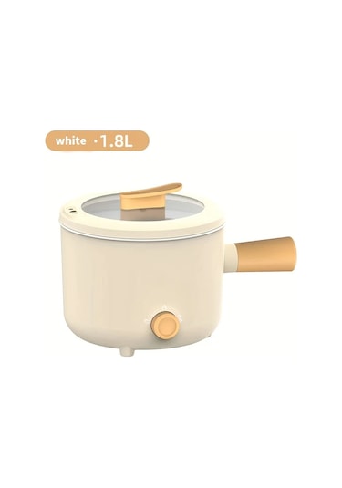 Honeybeeshop Mavi Taşınabilir Elektrikli Yapışmaz Tencere Kapaklı Hafif Kullanışlı Çok Fonksiyonlu Pişirme Tenceresi