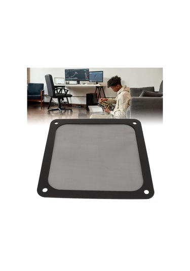 Yuntech01 5 Adet 12cmx12cm Bilgisayar Kasası Soğutma Toz Filtresi - Yumuşak Manyetik Nylon Çerçeve - Fan Ve Güç Kaynağı Havalandırma Açıklarını Korur - Siyah