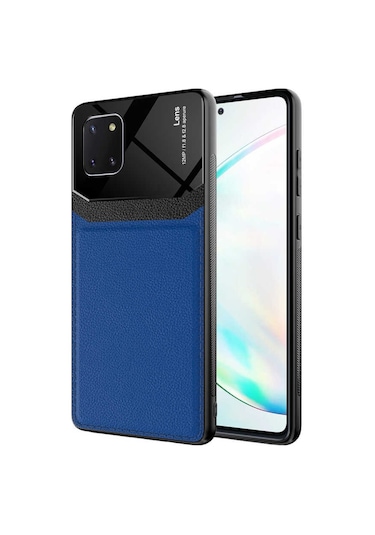 Samsung Galaxy Uyumlu Note 10 Lite Kilif Lens Deri Görünümlü Tpu Kapak 499700010