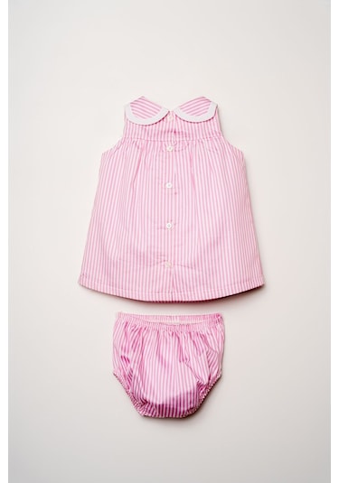 U.S. Polo Assn. U.s. Polo Assn Kız Bebek Külotlu Dokuma Elbise Pembe-2389 Pembe