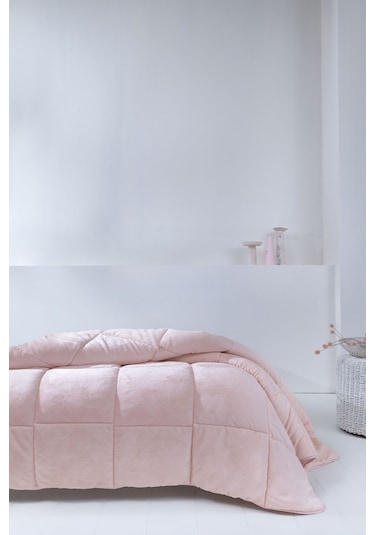 Yataş Bedding Macaron Çift Kişilik Yorgan - Yastık Set - Pembe