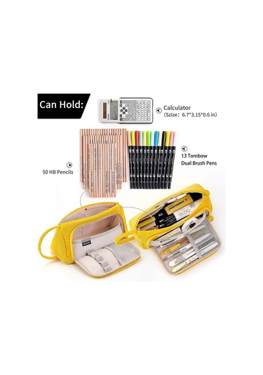 Büyük Kapasiteli Renkli Tuval Saklama Çantası İşaretleyici Kalem Kalem Kutusu Basit Kırtasiye Çantası Tutucu Ortaokul Lise Ofis Üniversite Öğrencisi İçin Girsarı Çok Renkli Büyük Kapasiteli Renkli Tuval Saklama Çantası İşaretleyici Kalem Kalem Kutusu Basit Kırtasiye Çantası Tutucu Ortaokul Lise Ofis Üniversite Öğrencisi İçin Girsarı Çok Renkli