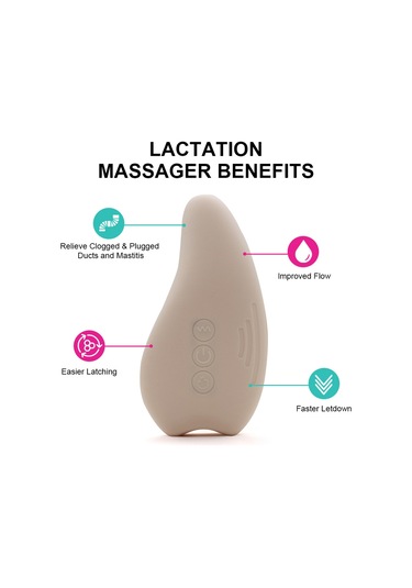 Yaozixa Anne Bebek Laktasyon Masaj Cihazı, Silikon+abs Malzeme, Titreşim+ısıtma Fonksiyonu, Dahili Li-pol Batarya, 3 Renk Seçeneği