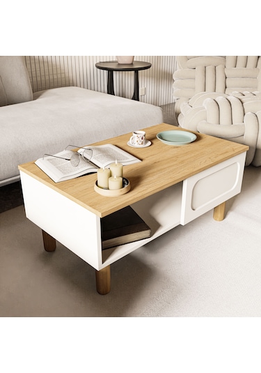 2100 Monza Membran Bohem Orta Sehpa Sepet-beyaz