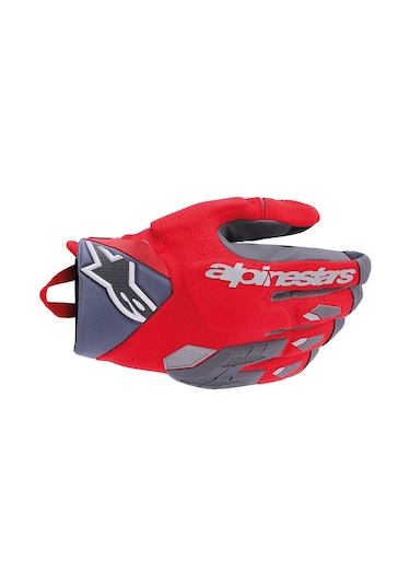 Alpinestars Alipnestars Durack Korumalı Motosiklet Eldiveni Kırmızı Gri