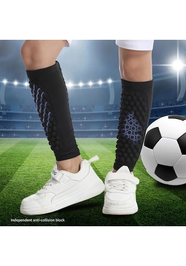 Globalbloom Siyah Yxl Futbol Baldır Kompresyon Kollukları - Koşu Beyzbol Basketbol