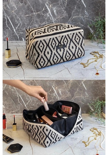 Bohe Makyaj Çantası Düzenleyici Seyahat Tipi Çanta Organizer