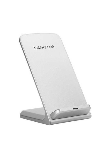 Pazly 10w Qı Hızlı Kablosuz Şarj Cihazı - Beyaz/siyah - Tam Uyumlu - Kullanışlı Tutucu