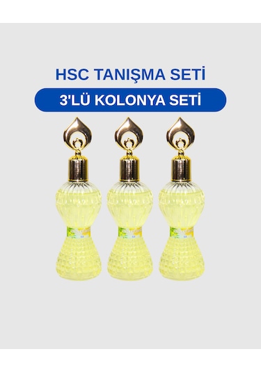 3'lü Lüx Kolonya Seti Ferahlatıcı Kolonya Seti