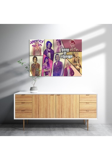 Cakasepetim Taht Oyunları Gta Görsel Ahşap Mdf Tablo