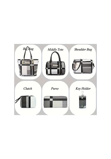 6'lı Bayan Çanta Bez Çantalar